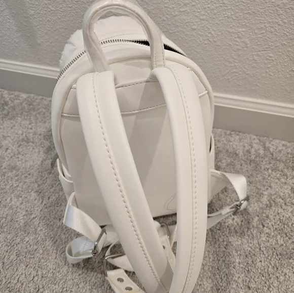 White and Orange Kids Backpack